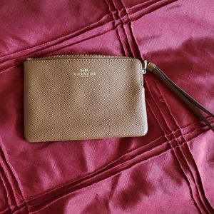 Small Brown Coach Wristlet